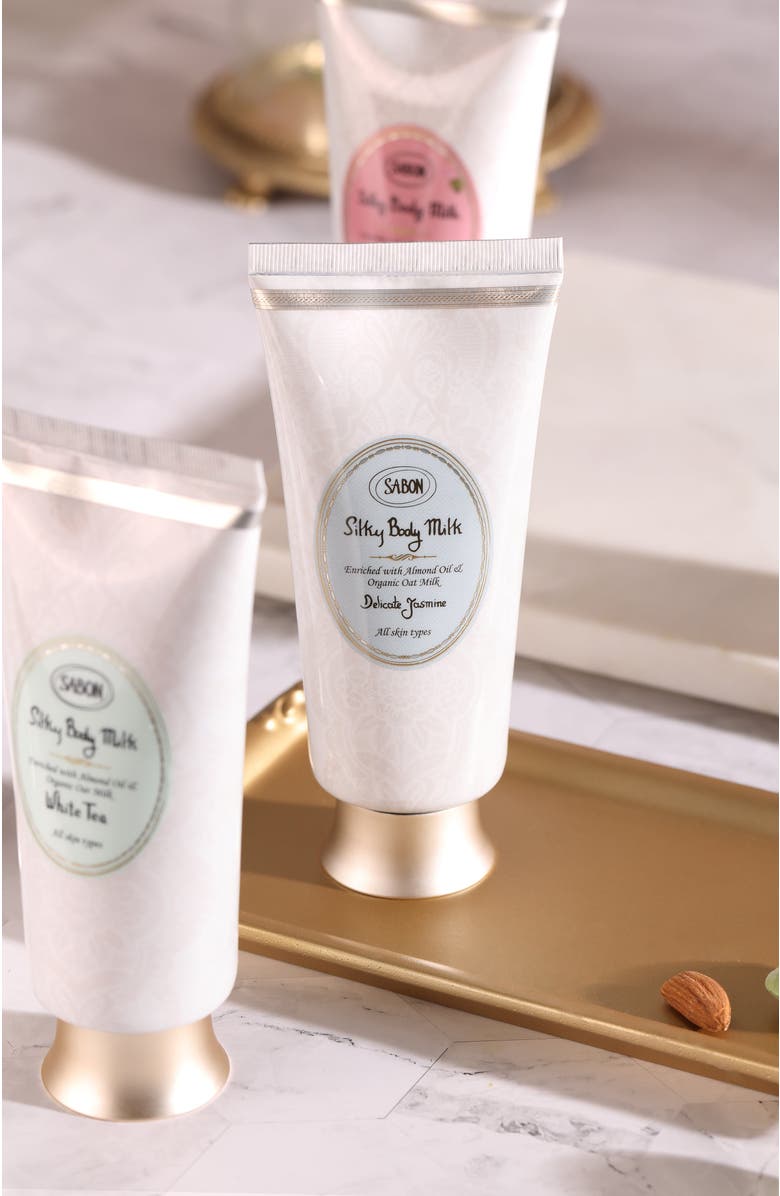 SABON Silky Body Milk Green Rose 200mL, Alternate, color, Delicate Jasmine