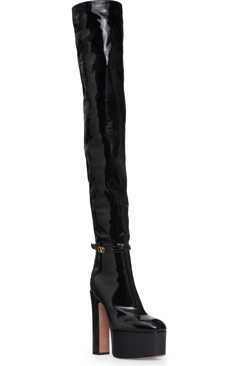 Valentino Garavani Thigh High Platform Boot, Main, color,
