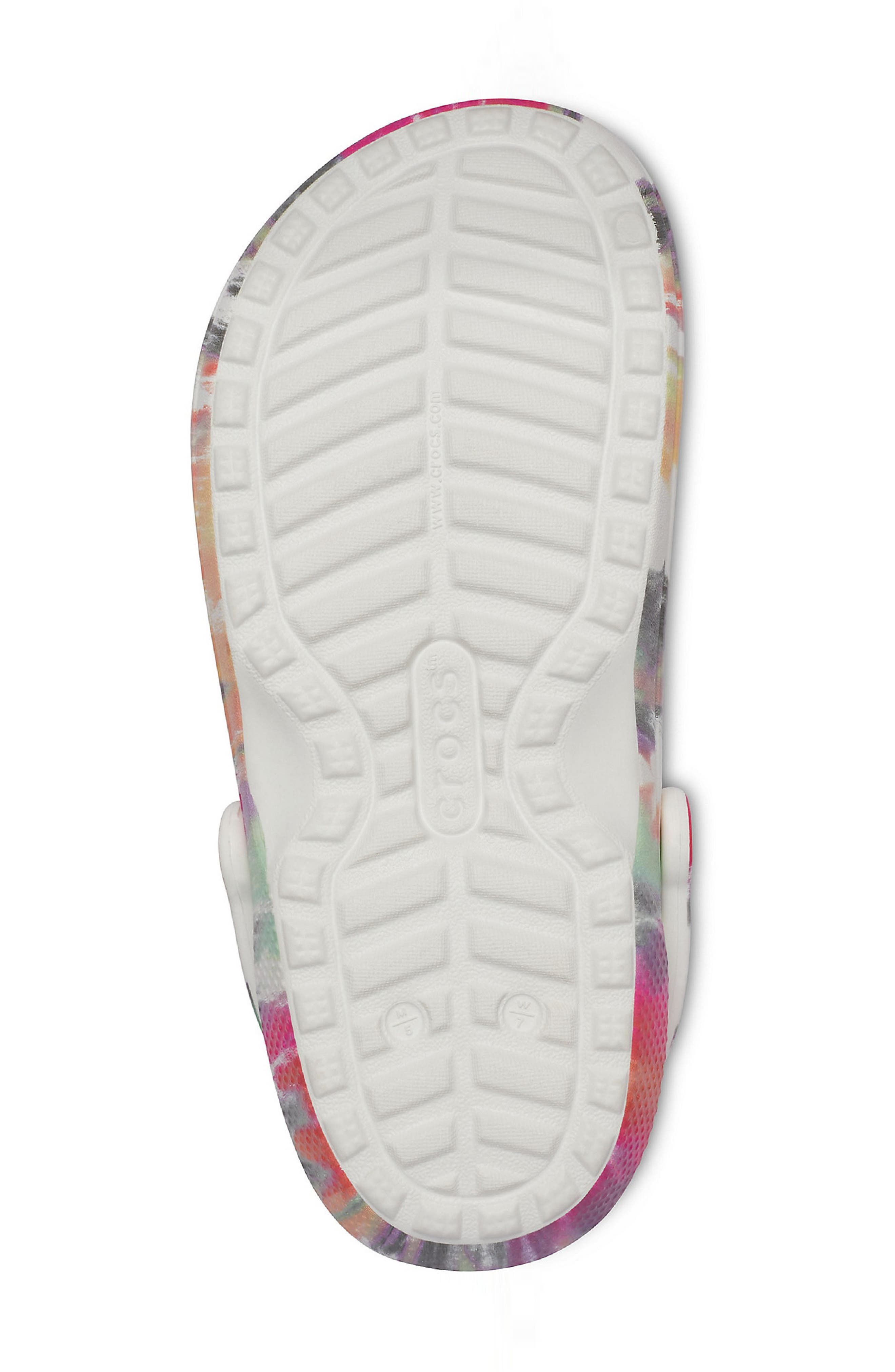 CROCS™ Classic Fleece Lined Tie Dye Clog, Alternate, color, BLACK/ MULTI