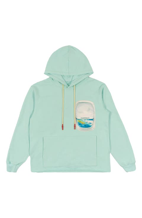 Window Seat Graphic Print Hoodie