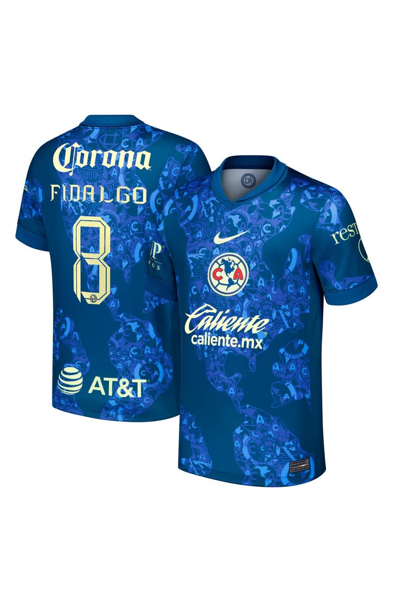 Nike Men's Nike Álvaro Fidalgo Blue Club America 2024/25 Away Replica Player Jersey, Main, color, 