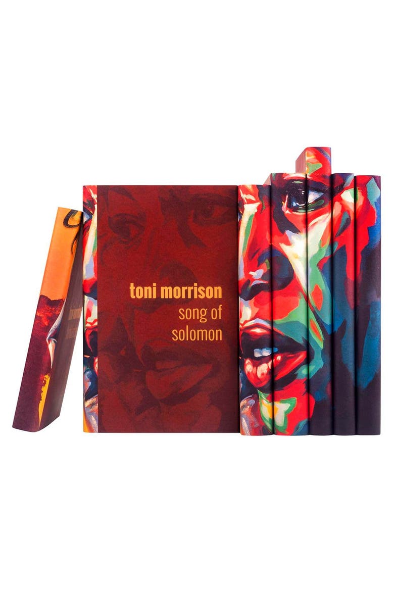 Toni Morrison Portrait Book Set, Alternate, color, Red