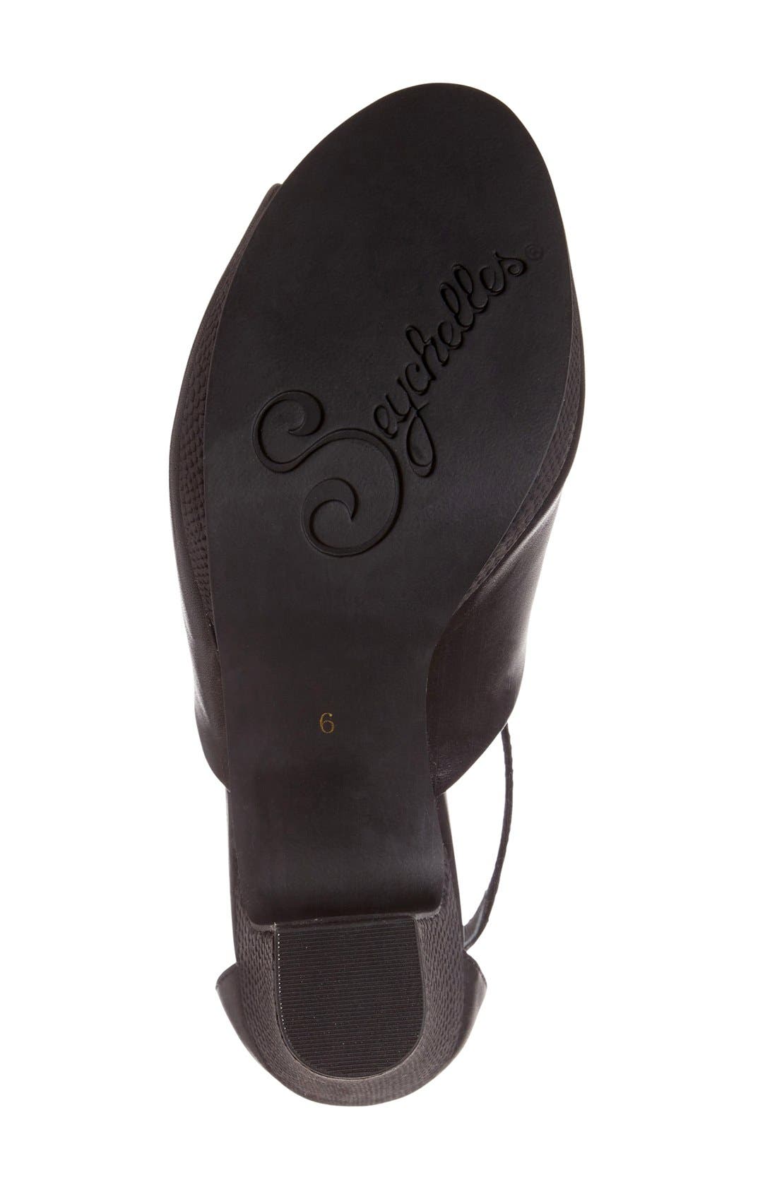 Ankle Strap Platform Sandal, Alternate, color, BLACK LEATHER