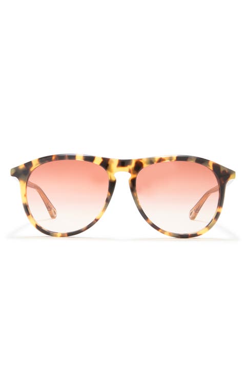 56mm Aviator Sunglasses