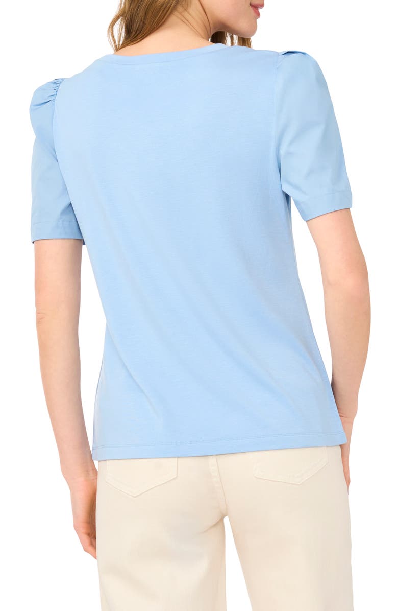 Ted Baker Puff Sleeve Top, Alternate, color, Soft Chambray