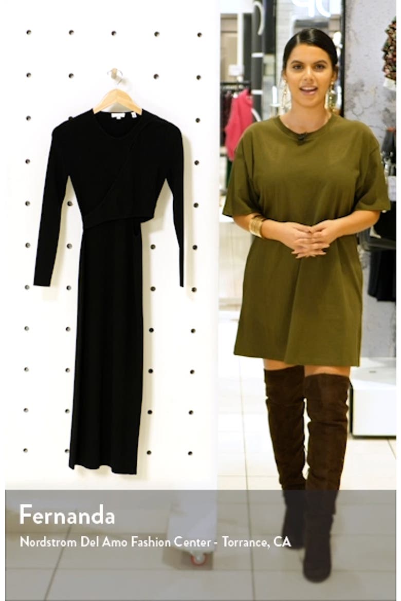 Lorelei Long Sleeve Cutout Knit Midi Dress video