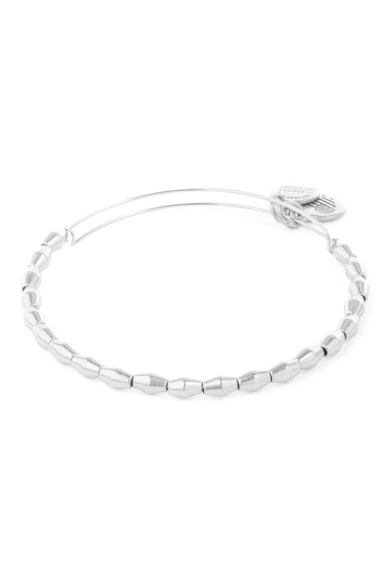 'Briar' Adjustable Wire Bangle, Main, color, RAFAELIAN SILVER