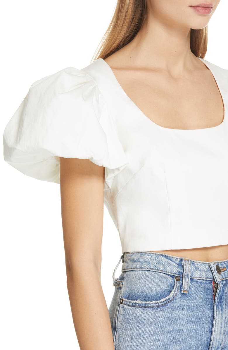 AMUR Jacey Stretch Organic Cotton Crop Top, Alternate, color,