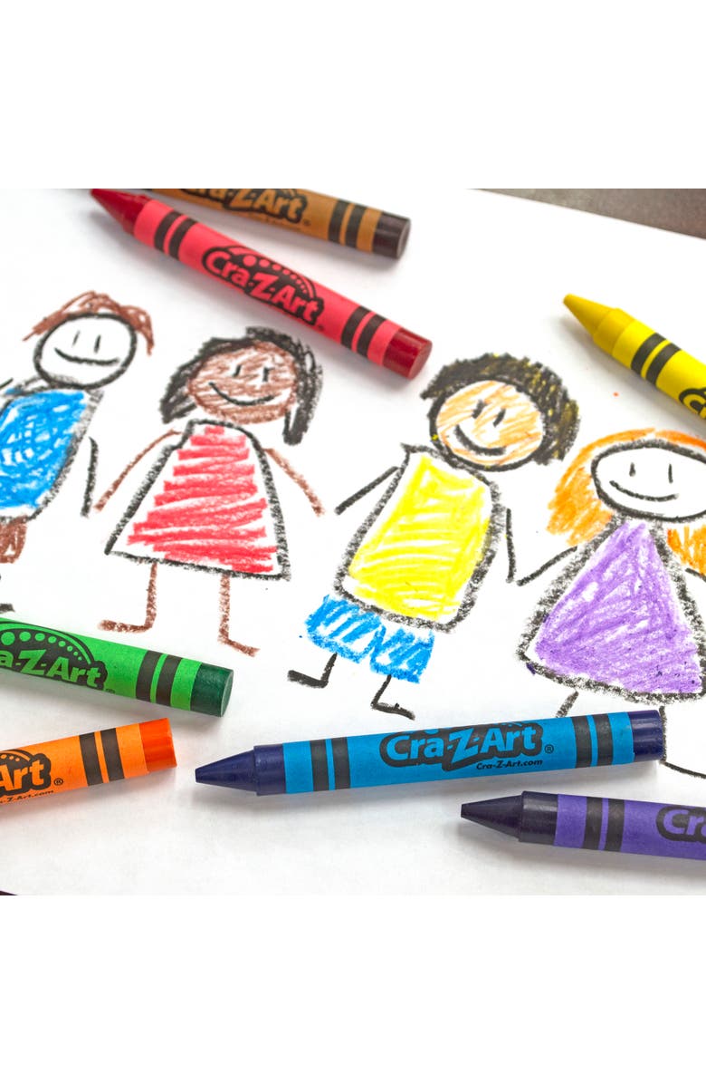 CRA-Z-ART Crazart Classroom Pack Jumbo Crayons 200Pcs, 8 Colors, Toddlers & Kids, Alternate, color, Multicolored