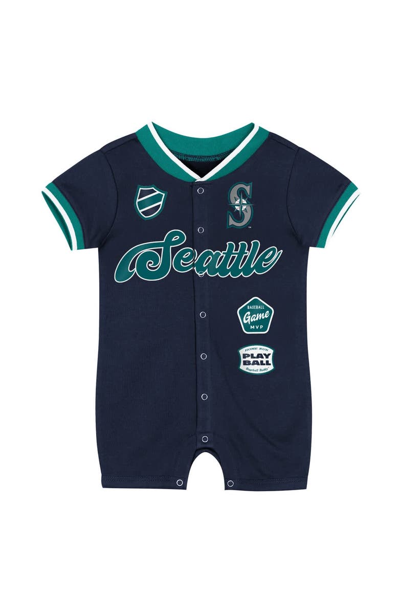 Outerstuff Infant Outerstuff Navy Seattle Mariners Pinch Coverall, Alternate, color, Navy