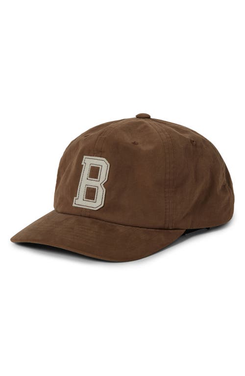 Brixton Big B Baseball Cap In Pinecone Brown Twill
