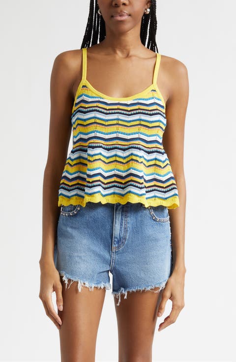Cecelia Pointelle Knit Tank