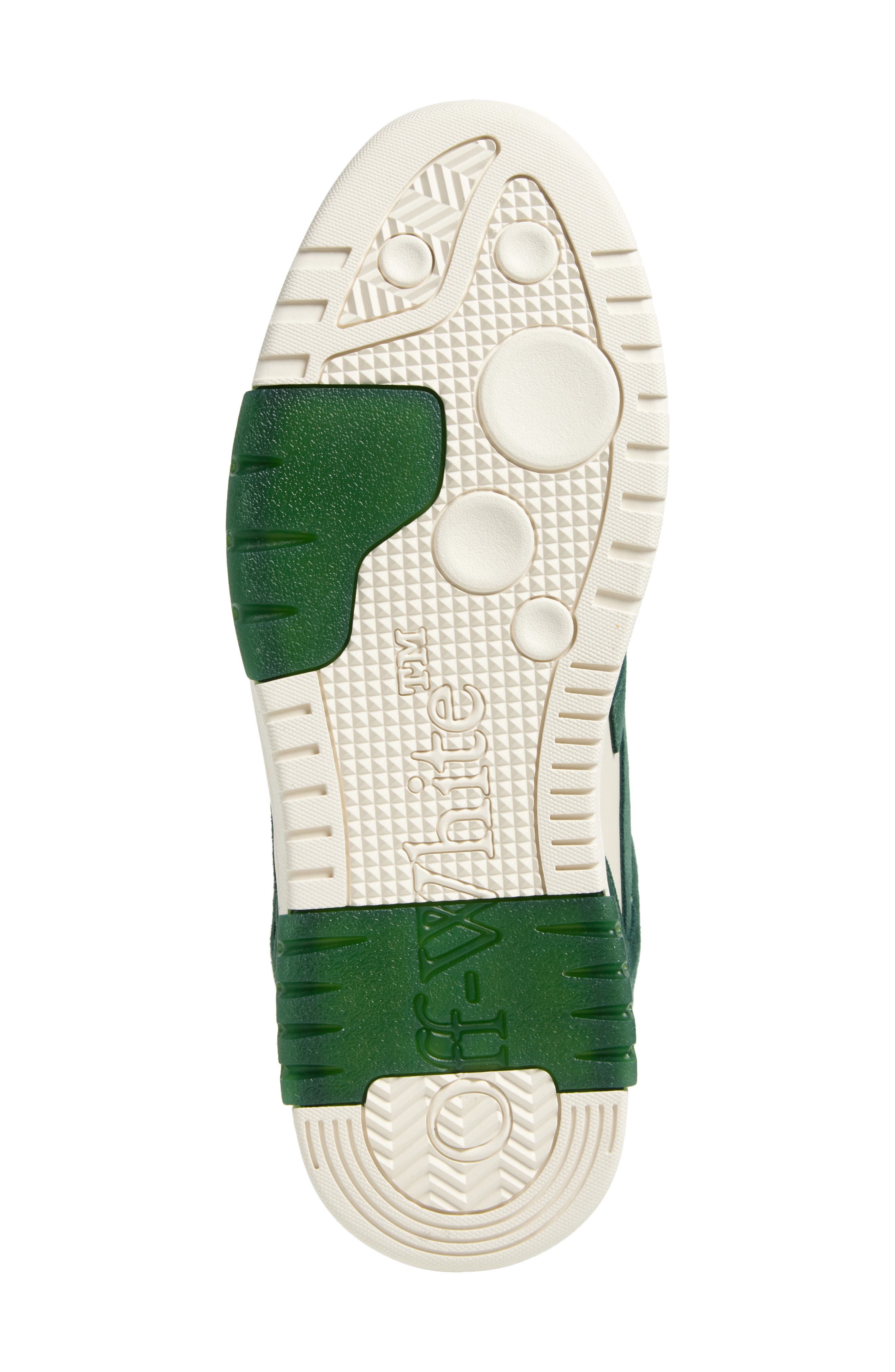 Off-White Out of Office Low Top Sneaker, Alternate, color, Jet Green - Ecru