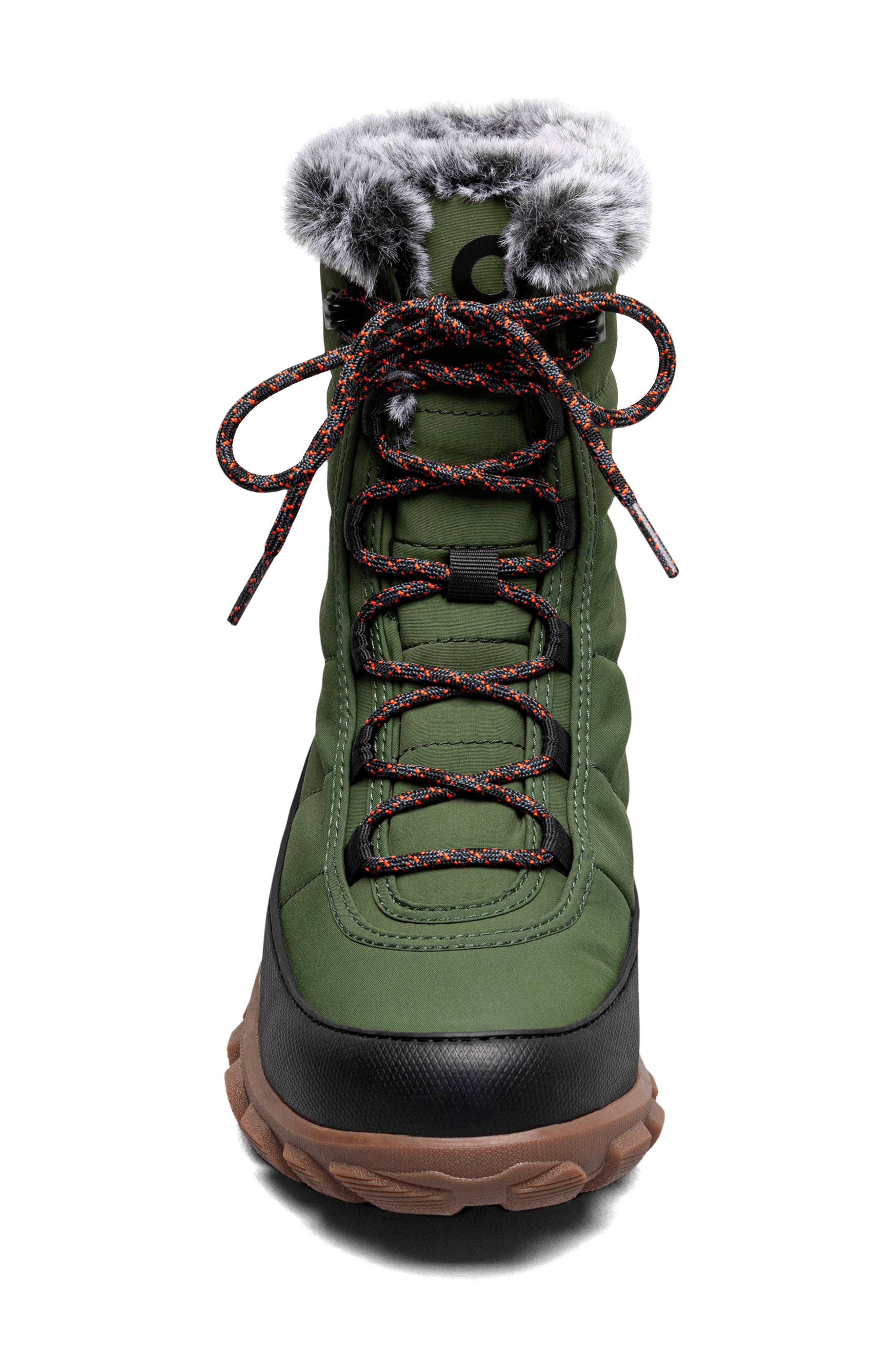 Bogs Cedar Quilted Waterproof Boot, Alternate, color, Cargo