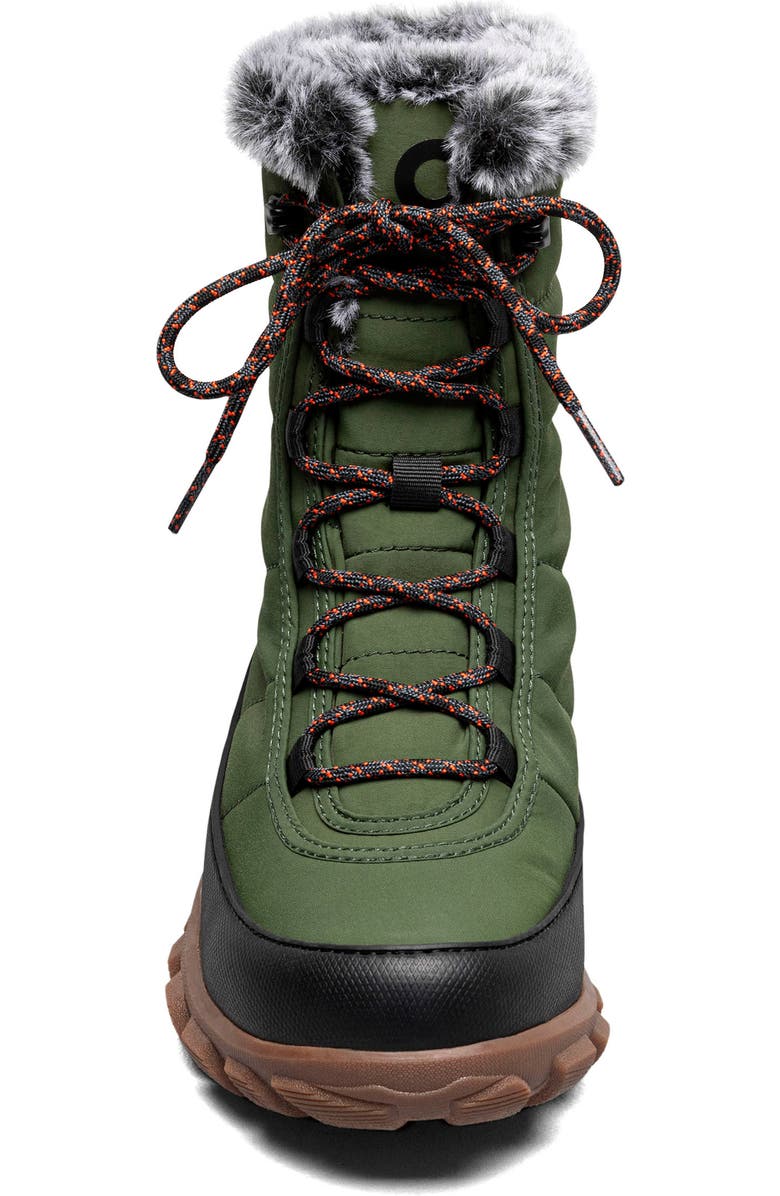 Bogs Cedar Quilted Waterproof Boot, Alternate, color, Cargo