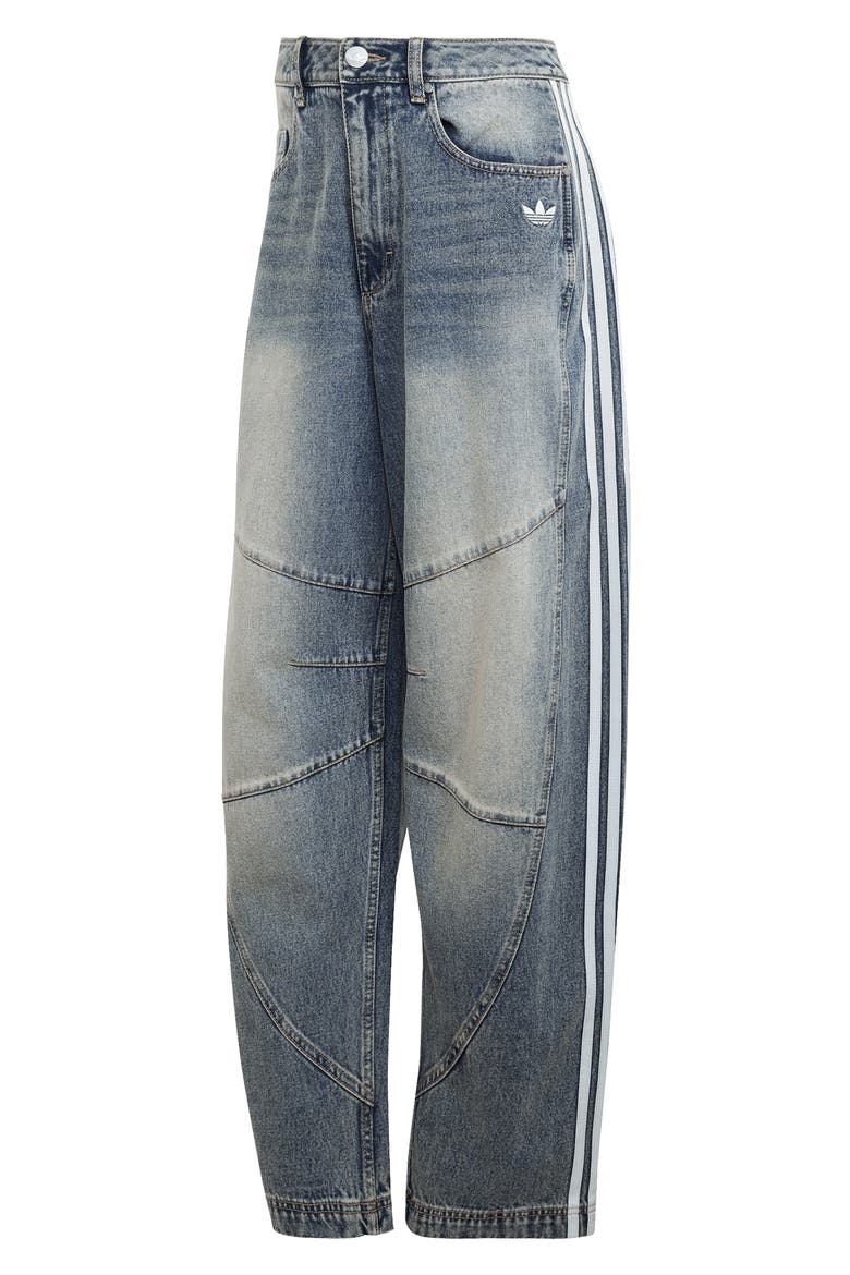 Barrel Leg Jeans, Alternate, color, INDIGO DENIM