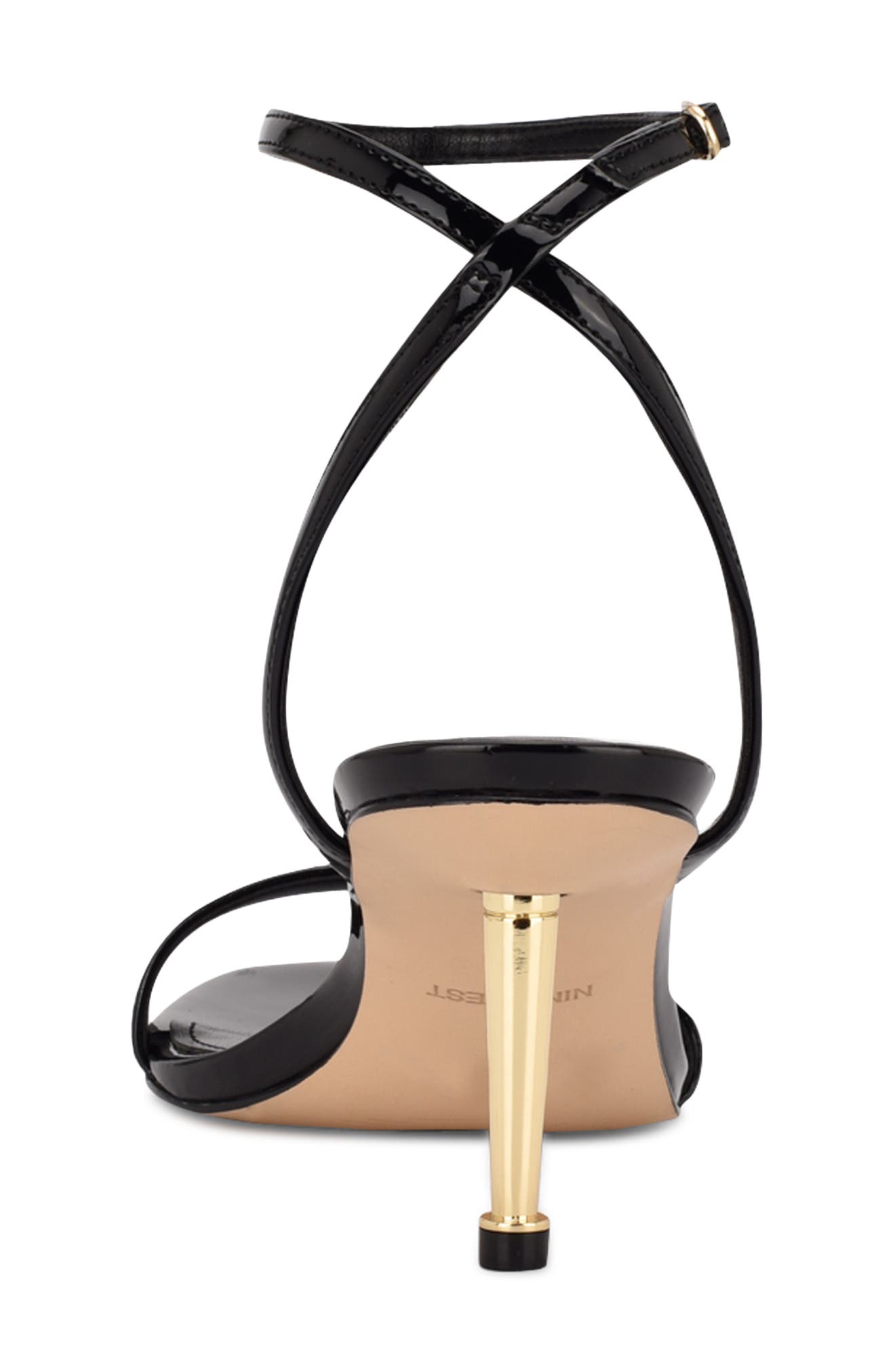 Nine West Anny Sandal, Alternate, color, Black Patent