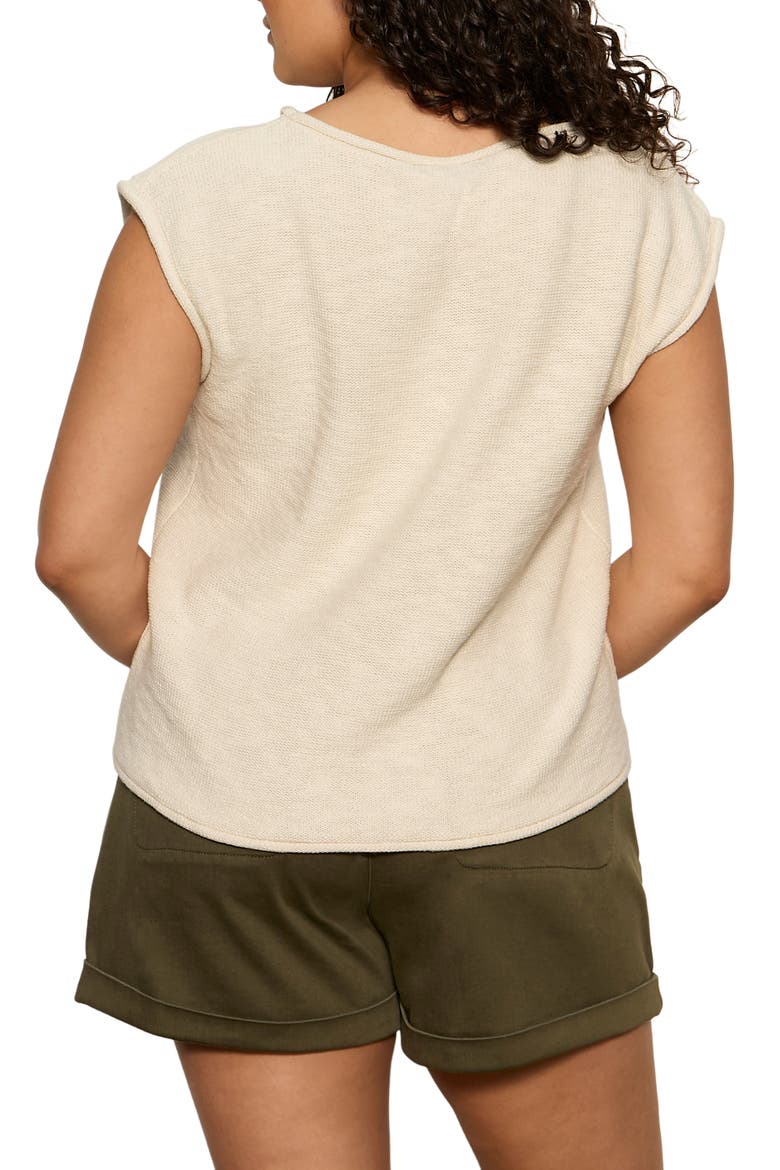 Easy Cotton T-Shirt, Alternate, color, COLLAGEN WHITE