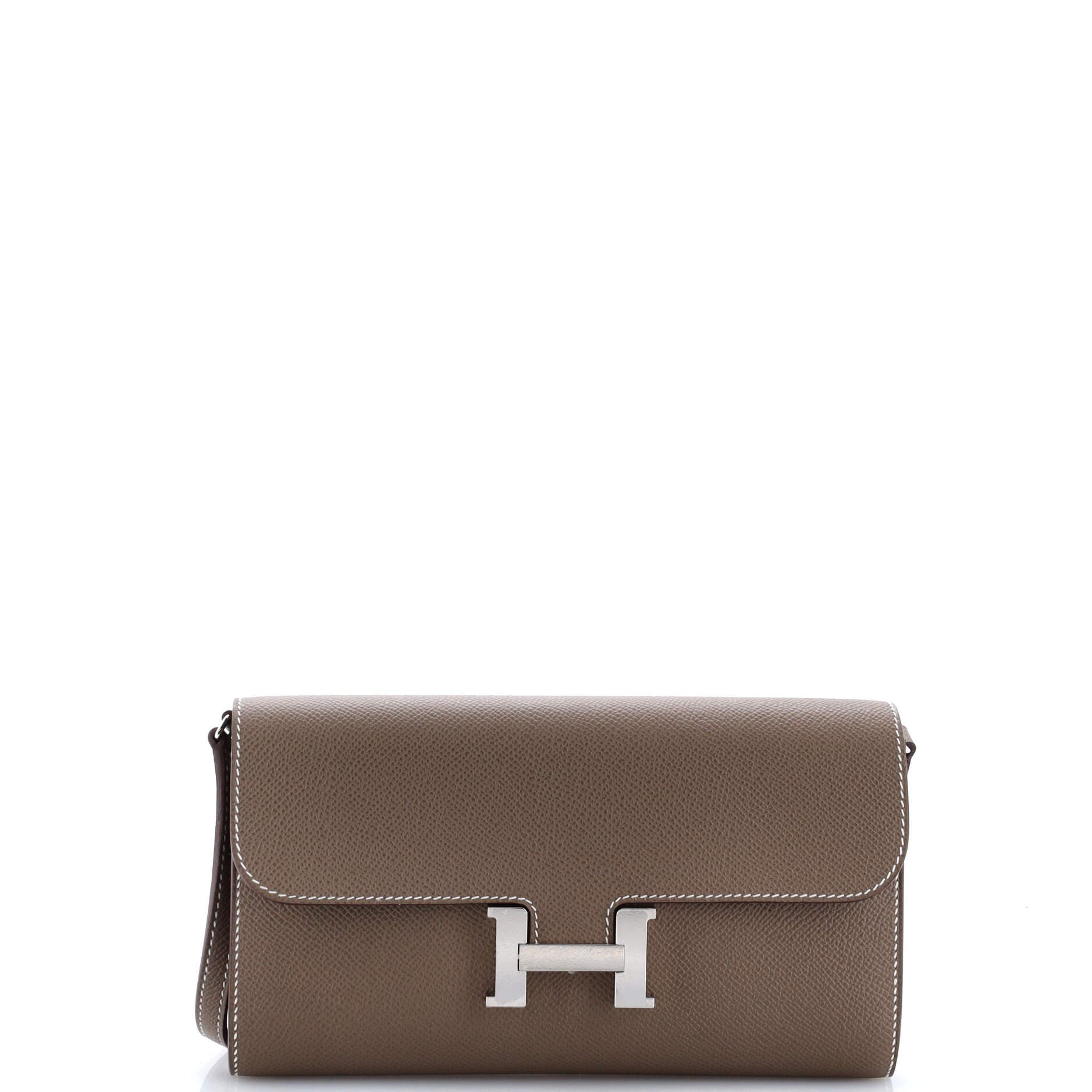 Pre-Owned Hermes Constance To Go Wallet Epsom, Main, color, 