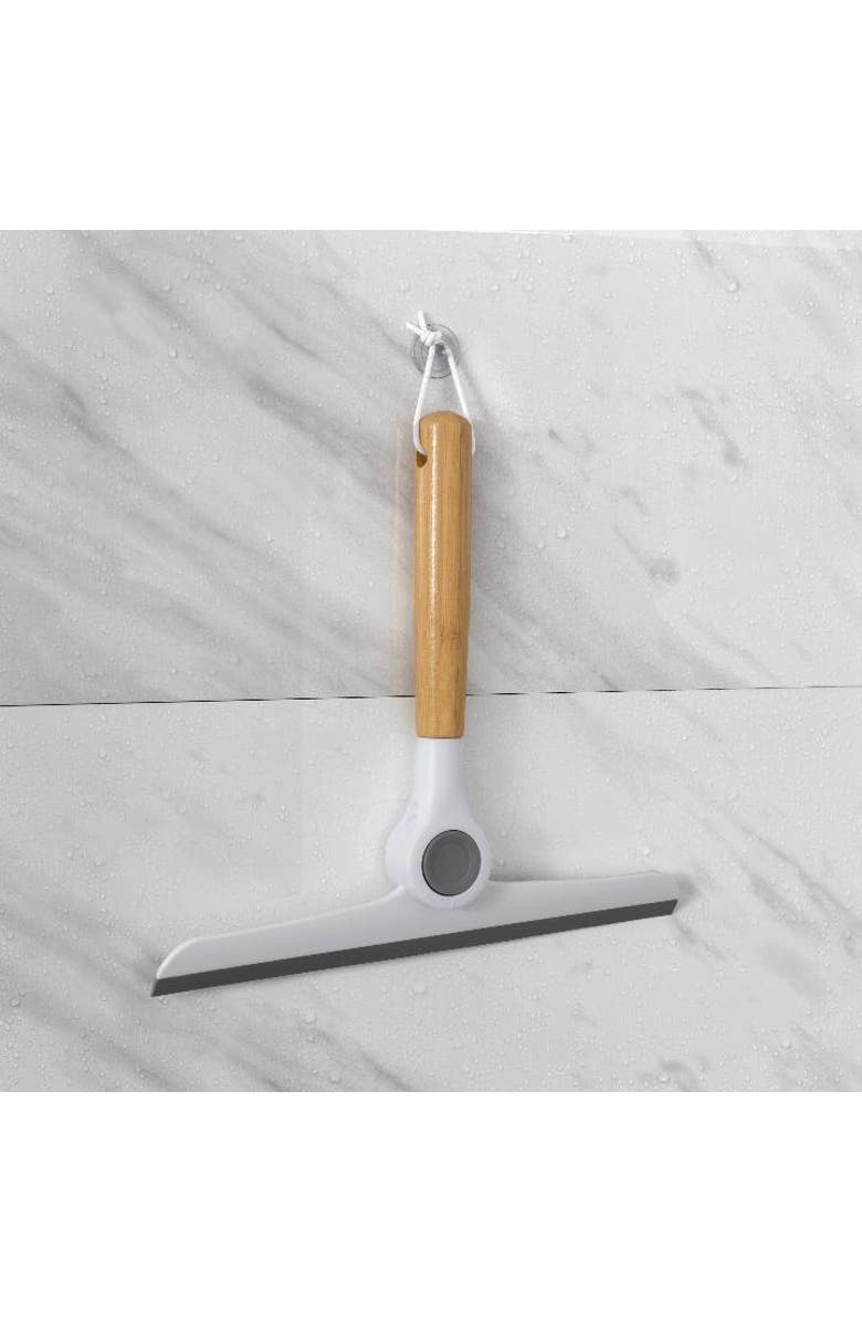 Zadro 9.5 Inch Multi-Use Folding Squeegee, Alternate, color, Bamboo/White