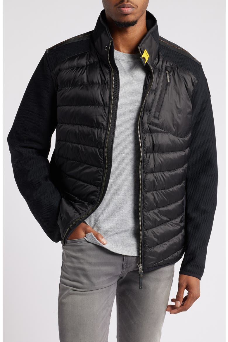 Jayden Water Repellent Jacket, Main, color, BLACK