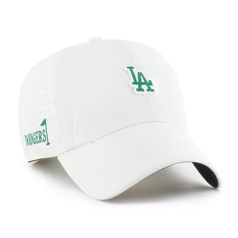 Men's '47 White Los Angeles Dodgers Elevated Greens Clean Up Adjustable Hat