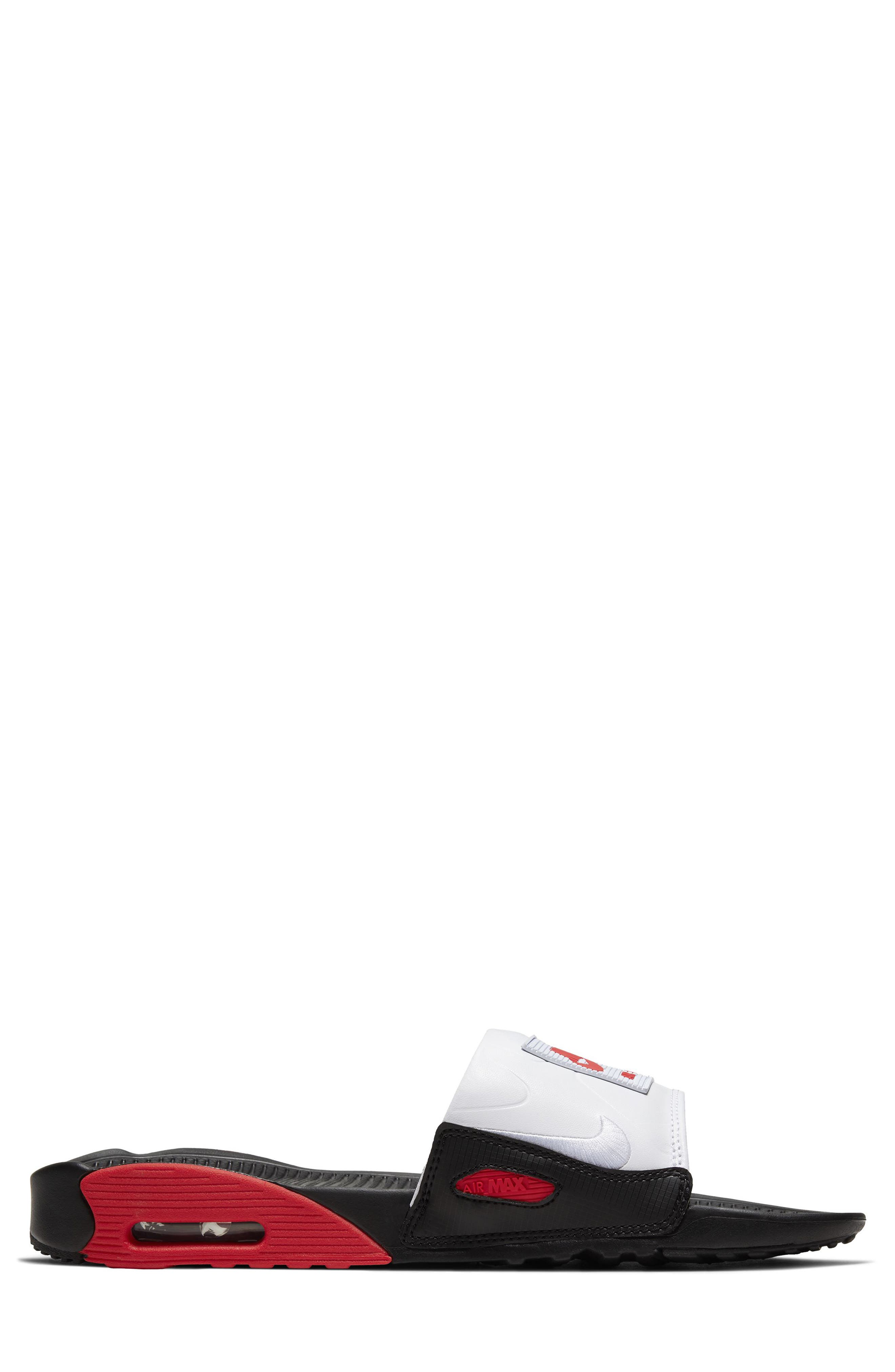 Air Max 90 Sport Slide, Main, color, BLACK/ CHILE RED/ WHITE