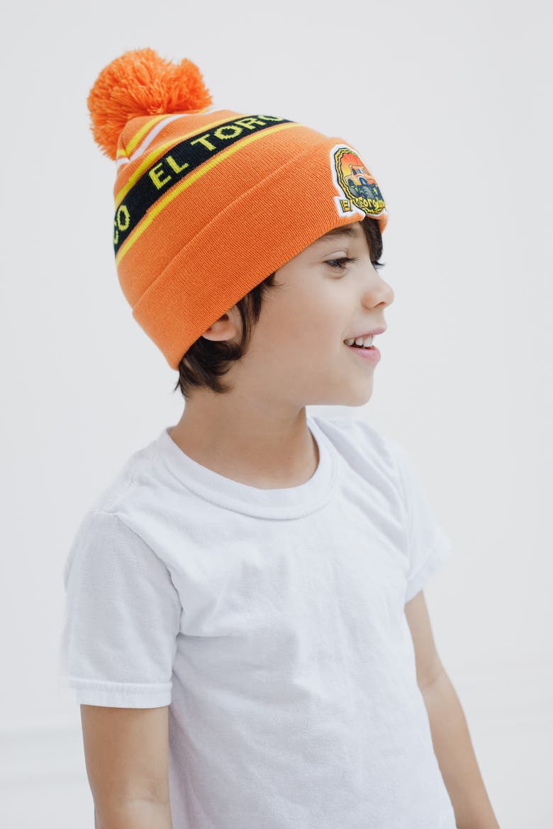 Knit Beanie Hat, Alternate, color, El Toro Loco Orange