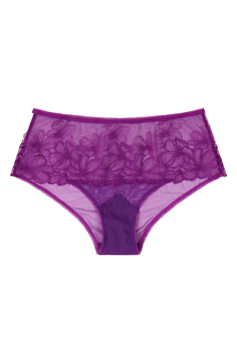 Huit Symphonie Lace Shorty Briefs, Alternate, color, Purple
