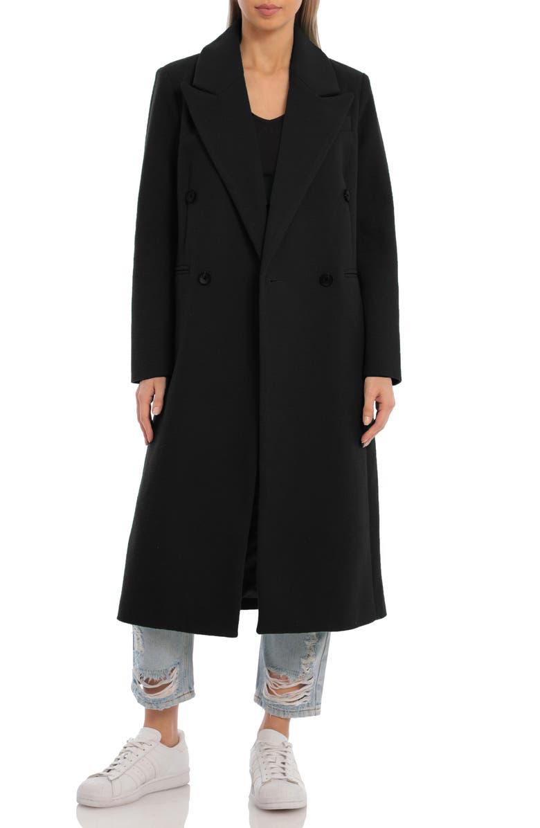Avec Les Filles Tailored Double Breasted Coat, Main, color,