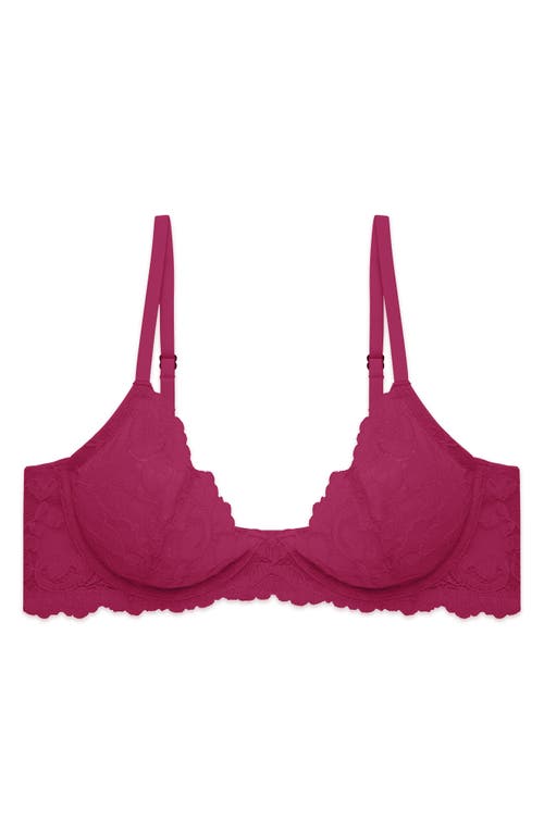 Natori Peony Unlined Lace Underwire Bra In Brown