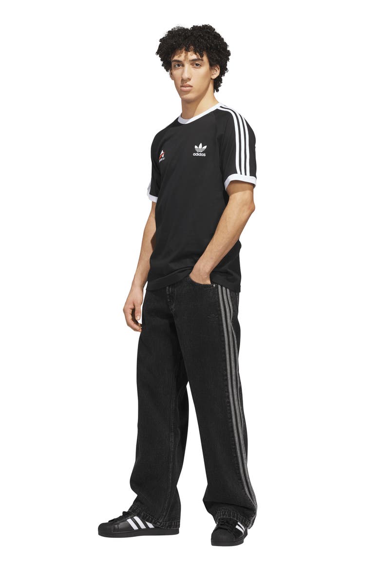 Avirex Ringer Tee, Alternate, color, BLACK
