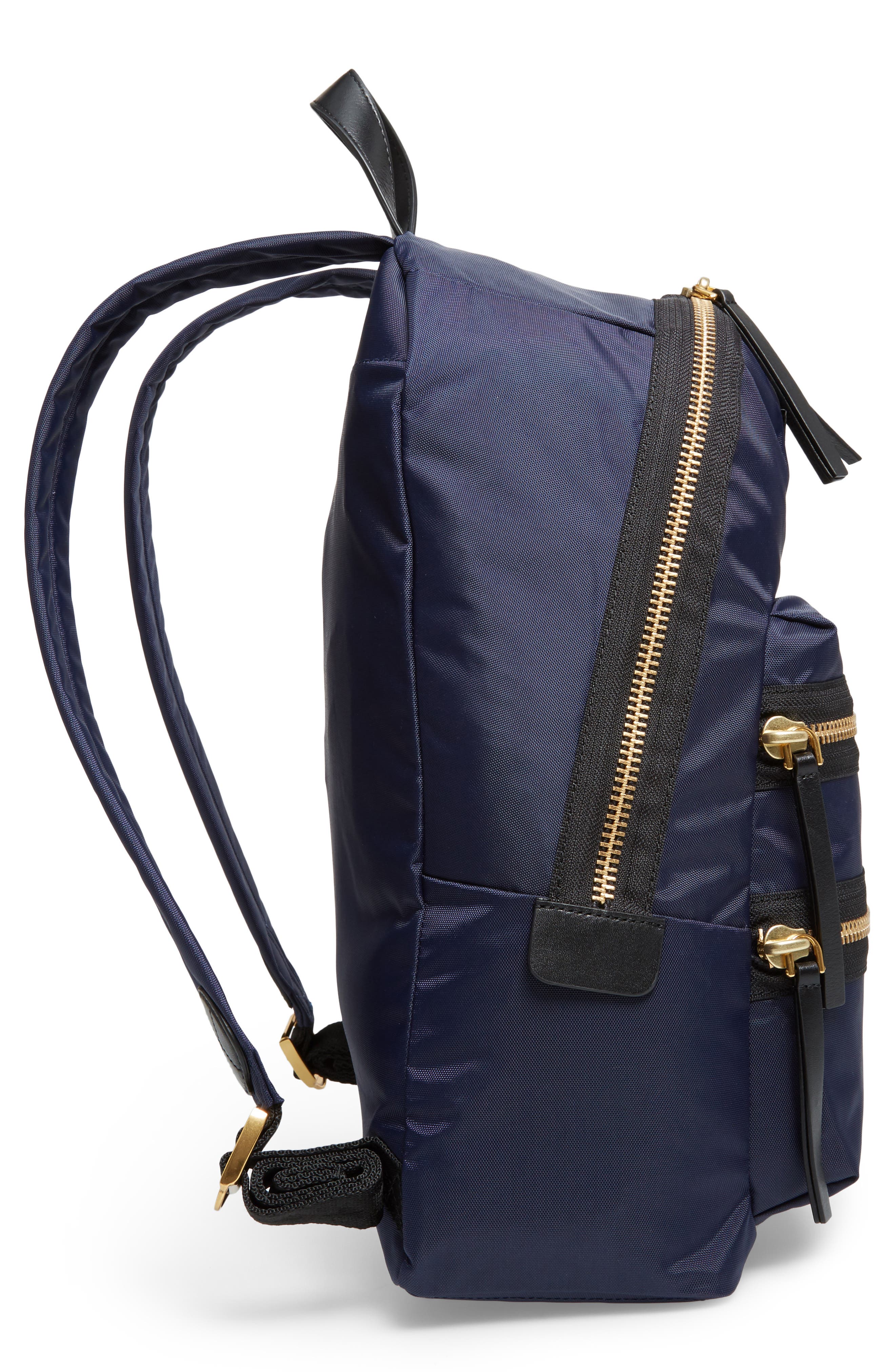 MARC JACOBS Biker Nylon Backpack, Alternate, color, MIDNIGHT
