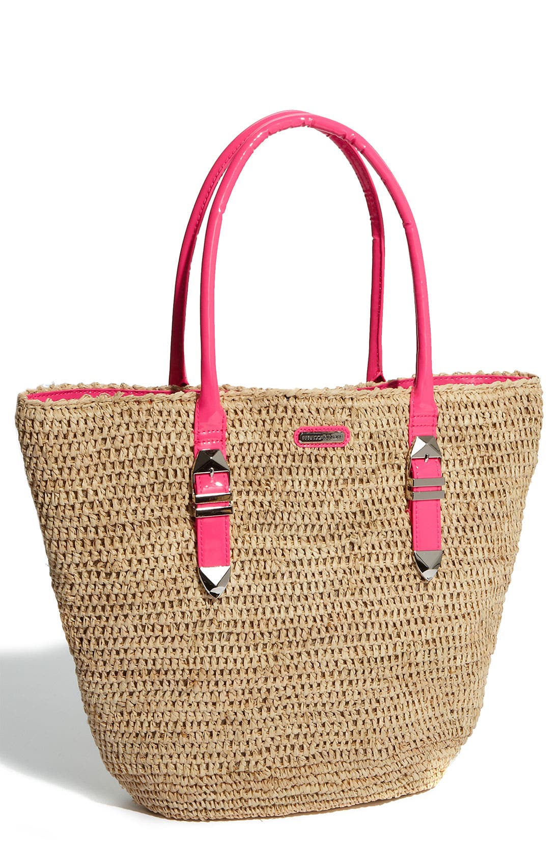 'Boyfriend' Tote, Main, color, NATURAL/PINK
