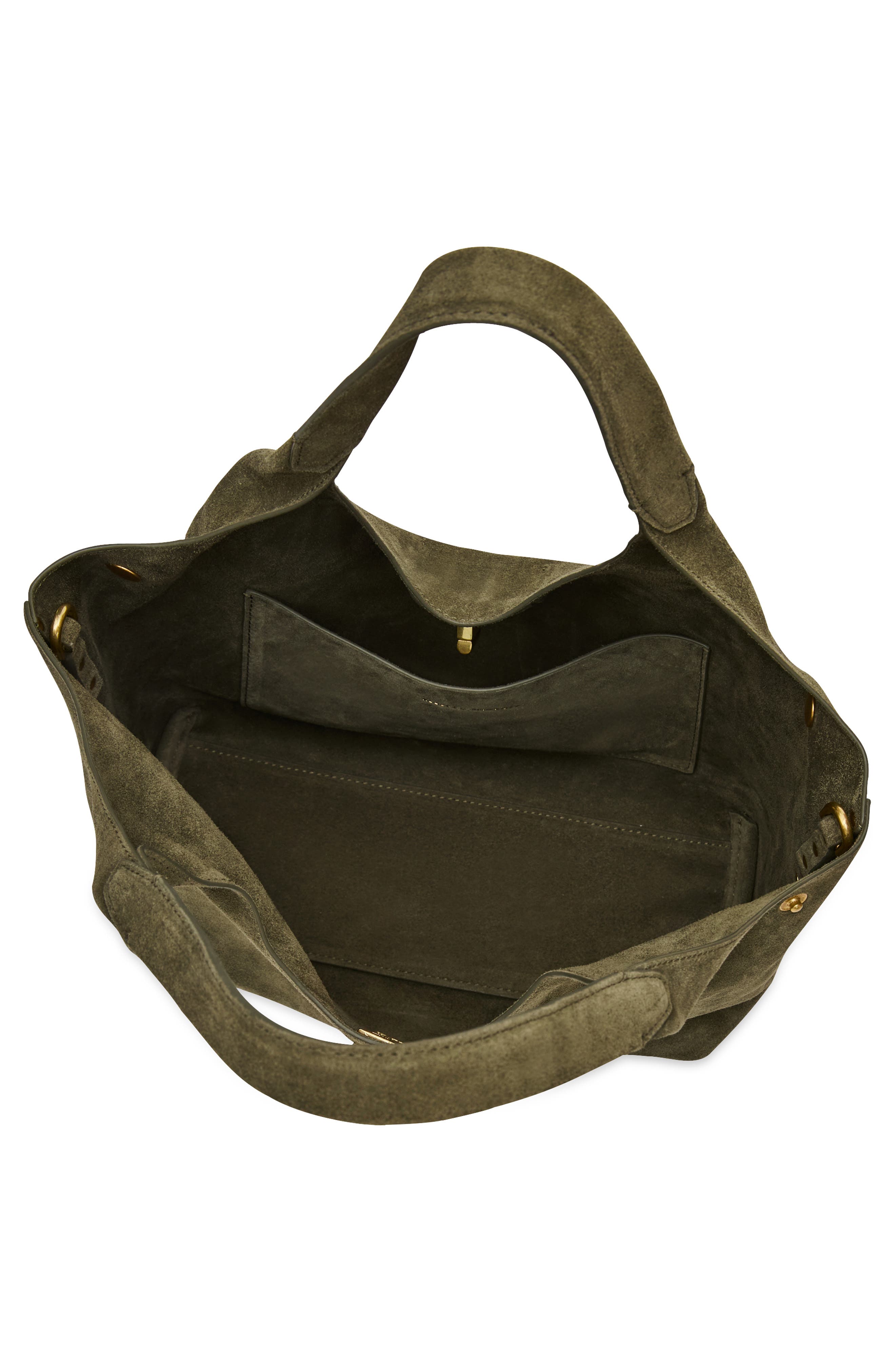 Darren Suede Carryall, Alternate, color, OLIVE