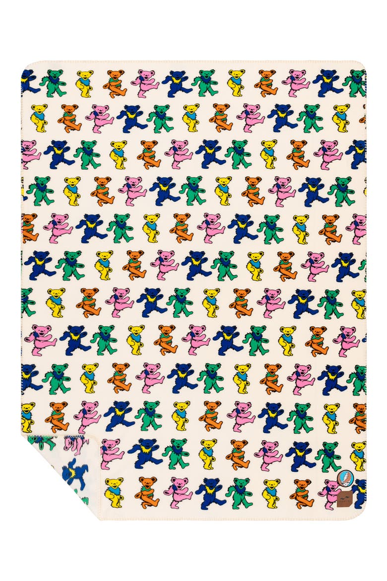 Grateful Dead Dancing Bears Fleece Blanket, Main, color, MULTI