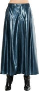CIEBON Felicia Faux Leather Midi Skirt