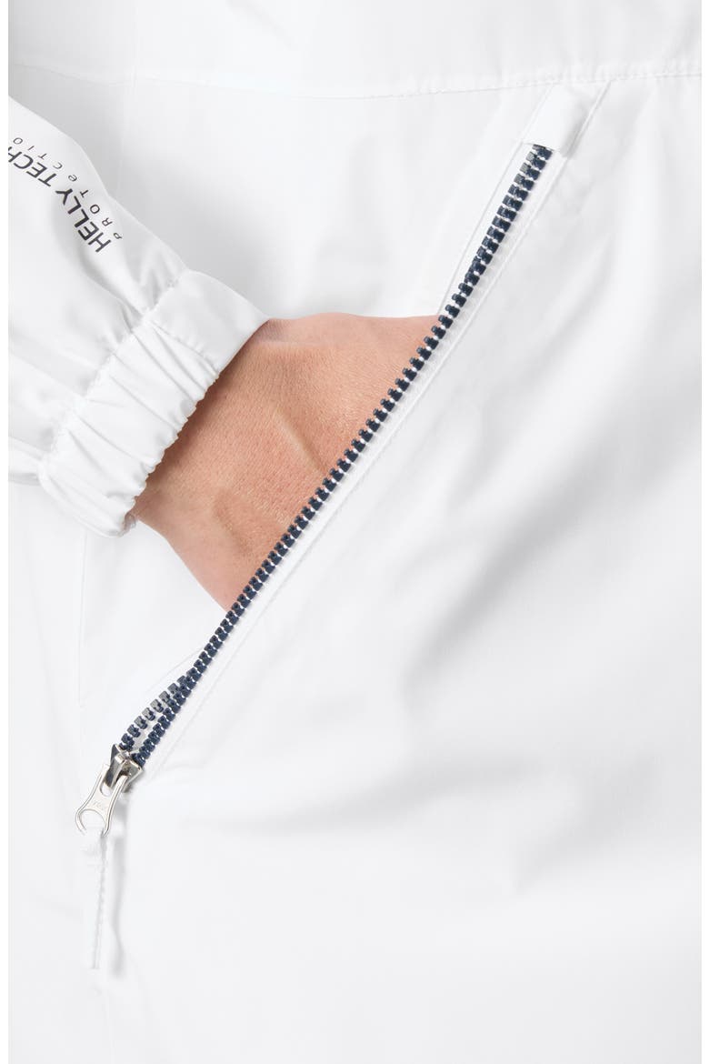 Sandoy Waterproof Rain Jacket, Alternate, color, WHITE