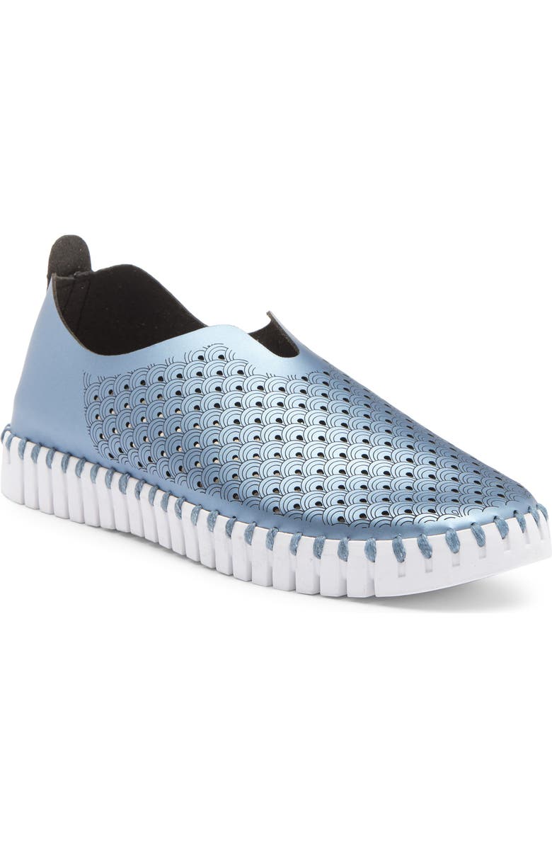 Ilse Jacobsen Tulip Perforated Slip On Sneaker, Main, color,