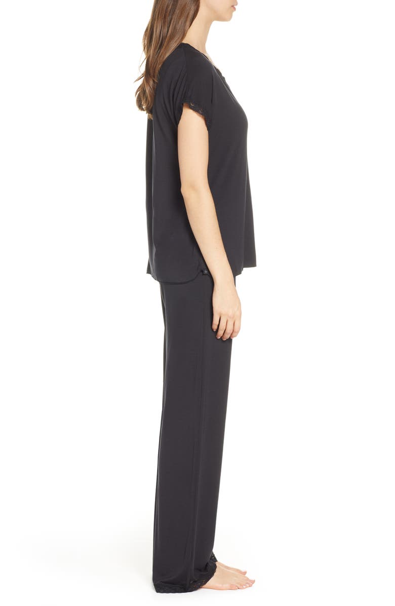 Barefoot Dreams<sup>®</sup> Luxe Jersey Pajamas, Alternate, color,