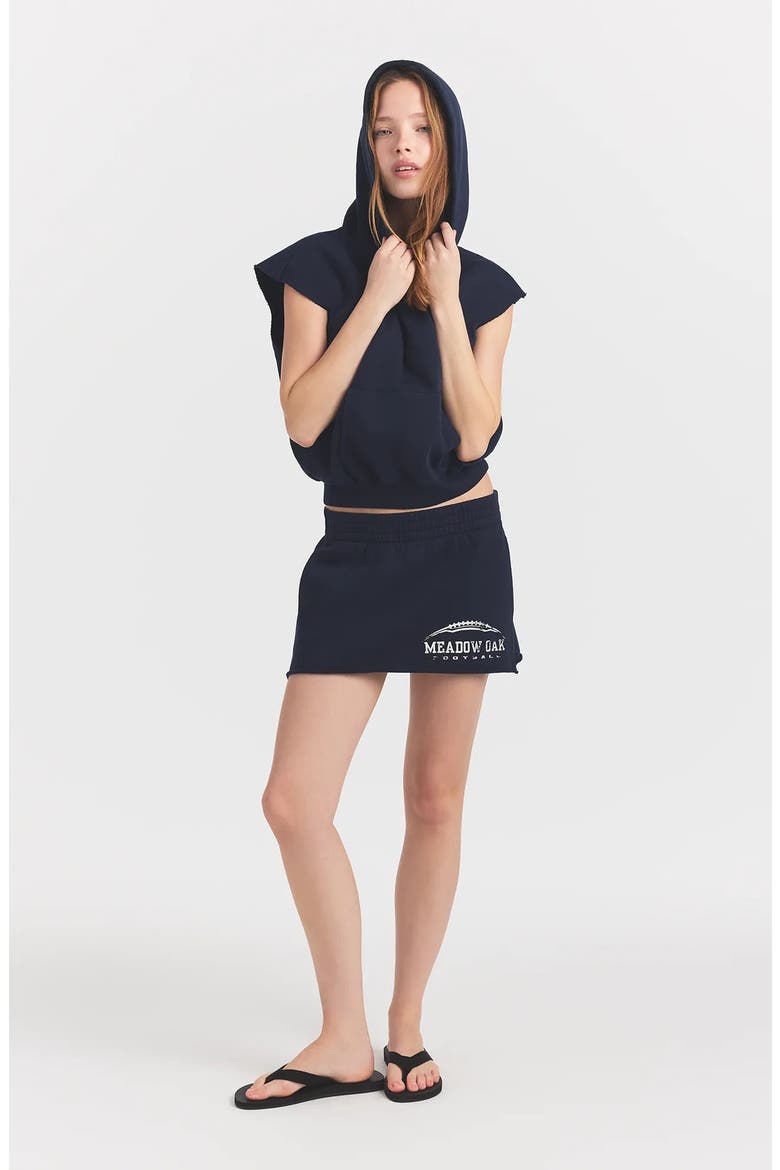 Boyfriend Fleece Muscle Hoodie, Alternate, color, NAVY