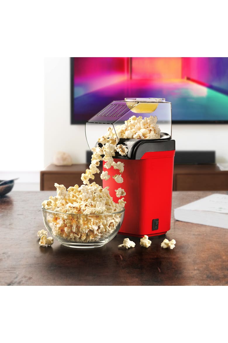 Hot Air Popcorn Maker - Red, Alternate, color, Red