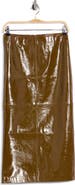 A.L.C. Marta Leather Midi Skirt