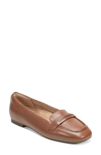 Easy Spirit Nadira Apron Toe Loafer in Medium Brown at Nordstrom Rack, Size 6.5