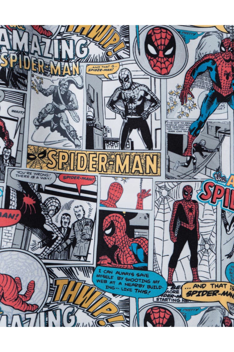 Spider-Man Swim Trunks, Alternate, color, Spider Man Gray Black
