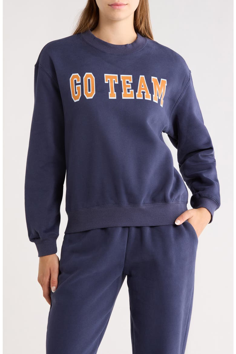 Varsity Vault Fleece Graphic Sweatshirt, Main, color, NAVAL ACADEMY