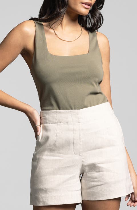 Gemma Pima Cotton Square Neck Tank