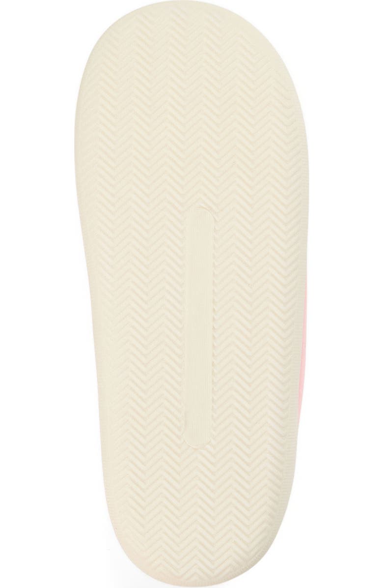 DEARFOAMS 'Mama' Embroidered Faux Fur Lined Slipper, Alternate, color, Coral Cream