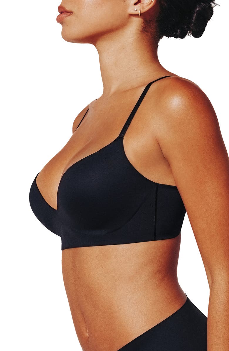 ThirdLove Zero Edge<sup>™</sup> Wireless Push-Up Bra, Alternate, color, Black