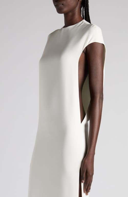 Tom Ford Stretch Silk Georgette Evening Gown In White